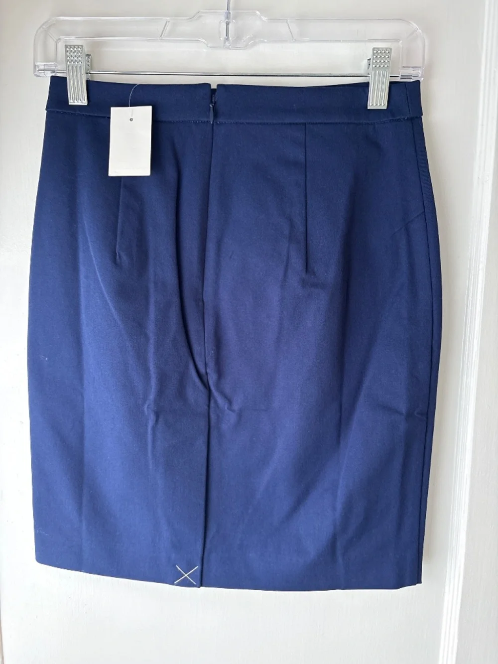 JCrew Petite Pencil Skirt in Antique Navy, Sz 0P, NWT